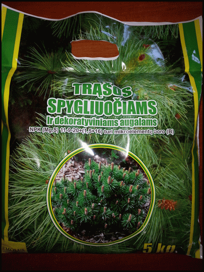 Trąšos spygliuočiams 5 kg – UAB Traders group